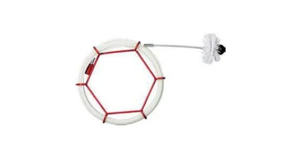 Quantità Limitata KIT COMPLETO X PULIZIA TUBI PELLET C/TERMINALE IN CAVO FLEX MT.10 ART.1949