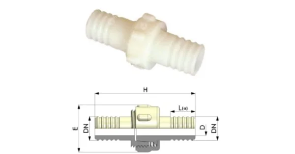 GIUNTO 3 PZ. IN NYLON D.20 Super Prezzo