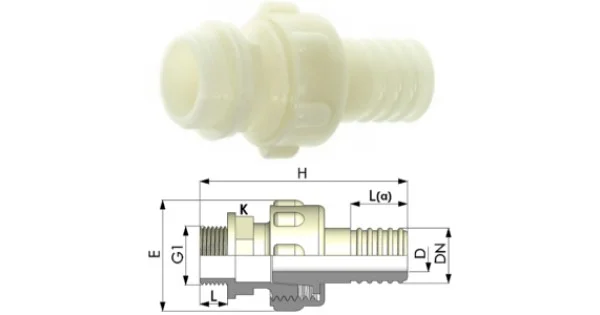RACCORDO 3 PZ. DIRITTO1"1/4X40 Prezzo Ridotto