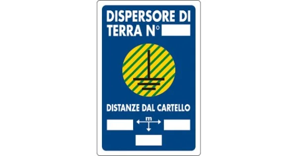 CARTELLO ALL. MM.300X200 DISPERSORE DI TERRA Prezzo Basso
