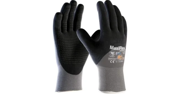 GUANTI NITRILE PUNTINATI MAXIFLEX ENDURANCE TG.10 42-845 NERO/GRIGIO Esclusivo
