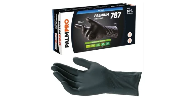 Miglior Prezzo GUANTI NITRILE SPESSORATI S/POLVERE PALMPRO 787 MM.0,16 TG.M PZ.50 ART.EHNB (ex HI-RISKS NT)