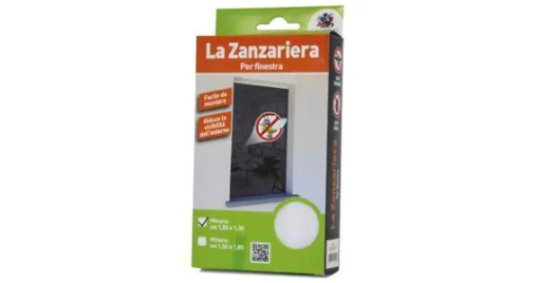 ZANZARIERA X FINESTRA CM.180X150 BIANCA ART.0103 Spedizione Espresso