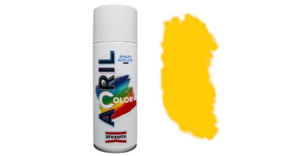 SPRAY ACRILICO GIALLO TRAFFICO RAL 1023 ML.400 ART.3977 Spedizione Espresso
