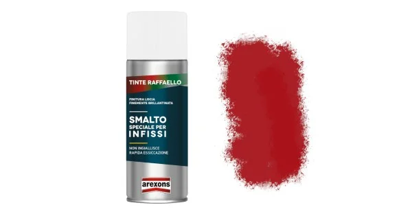 Ultimissimo Modello SPRAY SPECIALE X INFISSI ROSSO METALLIZZATO ML.400 ART.3203