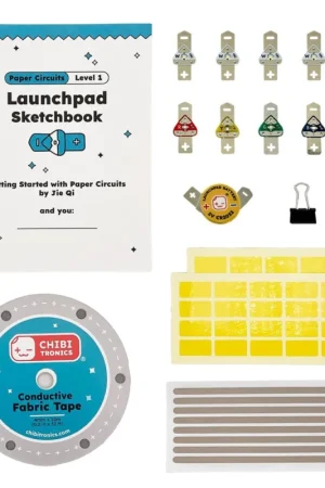 A Buon Prezzo Chibitronics Kit del workshop di taccuino Launchpad per 12 studenti - circuiti di carta livello 1