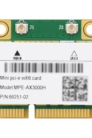 Waveshare Scheda di rete wireless MINIPCIE AX200, Wi-Fi 6 Dual-Band Gigabit, standard 802.11AX, Bluetooth 5.2 Promozione