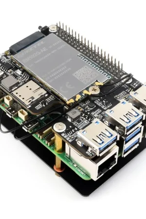 Waveshare Adattatore PCIe a M.2 4G/5G e USB 3.2 HAT per Raspberry Pi 5, compatibile con moduli 4G/5G SIMCom/Quectel, Raspberry Pi 5 HAT, Rete ad alta velocità. Di Tendenza