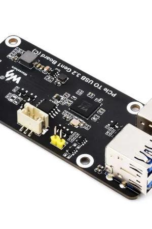 Waveshare Scheda PCIe a 4 canali USB3.2 Gen1 (C) per Raspberry Pi 5, velocità di trasmissione fino a 5 Gbps, senza driver, plug and play, adattatore PCIe per Raspberry Pi 5. Direttamente Dal Produttore