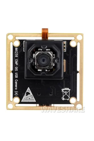 Waveshare Fotocamera USB IMX258 13MP OIS (A), Stabilizzazione Ottica dell'Immagine, Plug-and-Play, Senza Driver Nuovo Arrivo