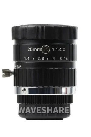 Waveshare Obiettivo telefoto 25mm per fotocamera ad alta qualità Raspberry Pi Offerta Limitata