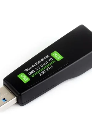 Waveshare Convertitore da USB a Porta Ethernet 2.5G, Rete ad Alta Velocità, Senza Driver, Compatibile con Windows / macOS / Linux / Android Multi-sistema, Adattatore Ethernet USB 2.5G Nuovo Arrivo