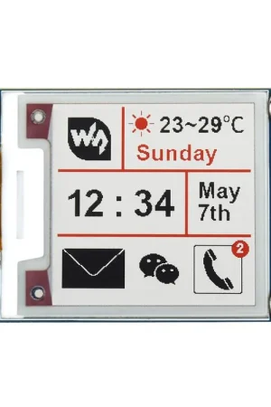 Waveshare Modulo display E-Ink 200x200, 1,54 pollici, a tre colori Nuova Collezione
