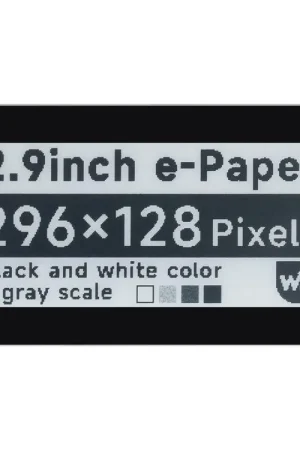 Waveshare Modulo e-Paper Touch da 2,9 pollici per Raspberry Pi Pico, 296×128, Bianco/Nero, SPI Spedito Oggi
