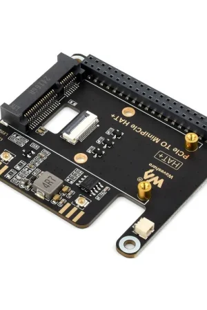 Waveshare Adattatore PCIe a MiniPCIe per Raspberry Pi 5, compatibile con scheda di rete wireless MiniPCIe, supporta connessione USB Bluetooth, senza bisogno di driver, plug and play, rete ad alta velocità. Nuovo Arrivo