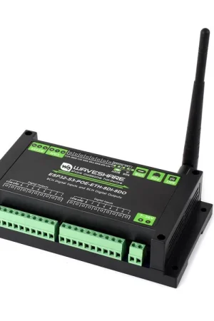 Waveshare Scheda di controllo industriale ESP32-S3 con ingresso e uscita digitale a 8 canali, processore integrato Xtensa 32-bit LX7 dual-core, fino a 240MHz, con circuiti di protezione a isolamento multiplo. Affare