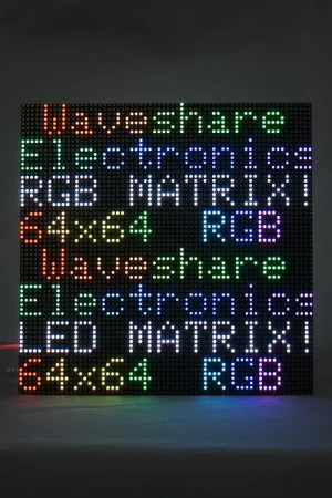 Waveshare Pannello a matrice LED RGB flessibile a colori, passo 3mm, 64x64 pixel, luminosità regolabile e PCB pieghevole. A Buon Prezzo