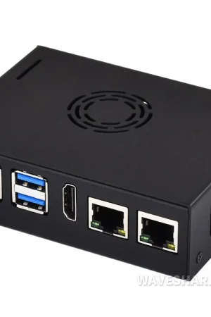 Waveshare Custodia in metallo per VisionFive2 Board (NON inclusa), con ventola di raffreddamento, custodia per mini-computer. Spedito Oggi
