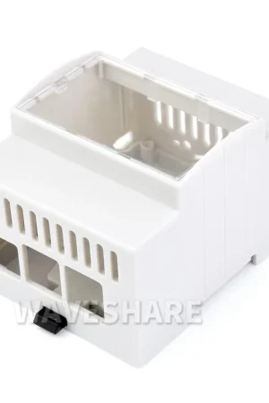 Waveshare Cassetta in ABS per guida DIN per Raspberry Pi 5, ampio spazio interno, modellazione a iniezione. Prezzo Ridotto