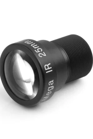 Waveshare Obiettivo M12 a lunga focale, 5MP, lunghezza focale di 25 mm, grande apertura, compatibile con la fotocamera di alta qualità Raspberry Pi M12. Consegna Rapida