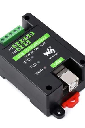 Waveshare Convertitore USB a RS485/422 di Grado Industriale Isolato, con Chip Originale FT232RL e SP485EEN, Protezione Multipla. Quantità Limitata