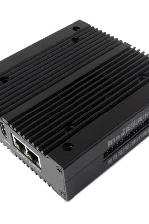 Waveshare Ecco la traduzione informale in italiano: "Mini-computer NAS multi-funzione progettato per Raspberry Pi Compute Module 4 (NON incluso), archiviazione di rete, doppio slot per unità a stato solido." Spedizione Espresso
