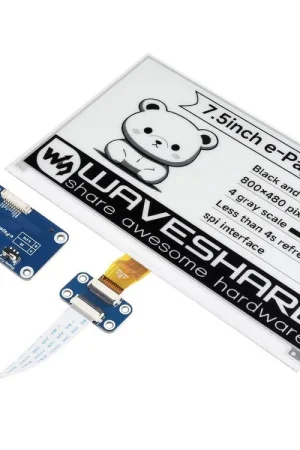 Waveshare Schermo E-Ink da 7,5 pollici 800×480 per Raspberry Pi. Nuova Collezione