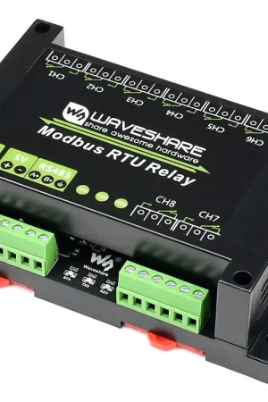 Waveshare Modulo relè industriale Modbus RTU a 8 canali con interfaccia RS485, circuiti di protezione a isolamento multiplo, alimentazione a 5V. Acquista Ora
