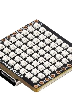 Waveshare Scheda di sviluppo ESP32-S3-Matrix, con matrice LED RGB 8x8 integrata e sensore a 6 assi QMI8658, supporta Wi-Fi e Bluetooth LE, scheda di sviluppo ESP32. Promozione Esclusiva
