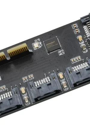 Waveshare PCIe a Espansore SATA 3.0 a 4 Canali, Interfaccia SATA ad alta velocità da 6 Gbps, Compatibile con CM4 Promo Stagionale