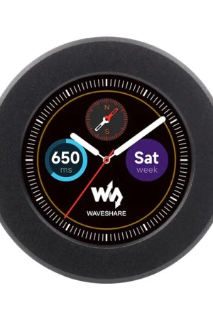 Waveshare Scheda MCU RP2040, con LCD rotondo da 1,28 pollici, sensore accelerometro e giroscopio, con custodia in metallo CNC. Economico