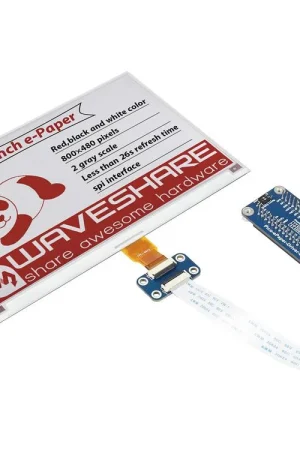 Waveshare Modulo di Display E-Paper E-Ink da 7,5 pollici (B) per Raspberry Pi Pico, 800×480, Rosso / Nero / Bianco, SPI Super Prezzo