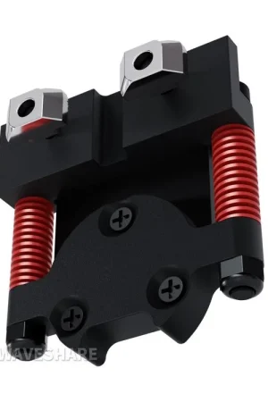 Waveshare Sospensione UGV Compatta Tutto-metallo (B), Molla ad Alta Resistenza, Capacità di Carico di 3KG, Adatta per Motori Mozzo DDSM210 e DDSM400 Spedizione Gratuita