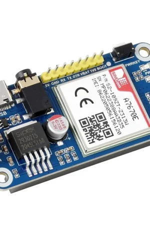 A Buon Prezzo Waveshare Ecco la traduzione informale in italiano del testo: A7670E LTE Cat-1 HAT per Raspberry Pi, multi banda, 2G GSM / GPRS, LBS, per Europa, Sud-est asiatico, Asia occidentale, Africa, Cina, Corea del Sud.