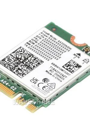 Waveshare Scheda di rete wireless AX200, Wi-Fi 6 dual-band gigabit, standard 802.11AX, Bluetooth 5.2. Economico