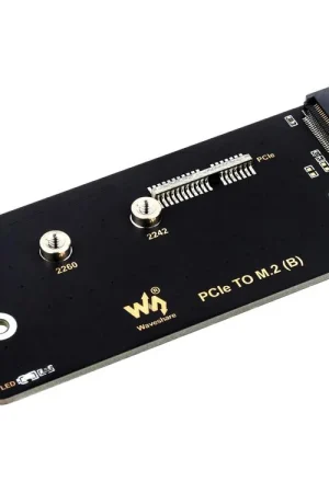 Waveshare Adattatore PCIe a M.2 (B), supporta il protocollo NVMe per unità SSD M.2, lettura/scrittura ad alta velocità, compatibile con Raspberry Pi Compute Module 4. Affare