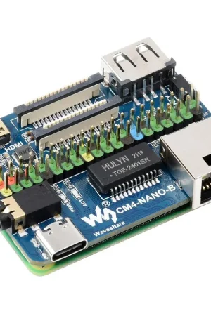 Waveshare Scheda Nano Base (B) per Raspberry Pi Compute Module 4, stesse dimensioni del CM4 Scelto Dai Clienti
