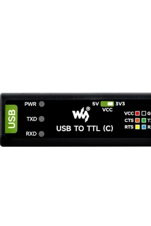 Waveshare Cavo seriale USB a TTL industriale a 6 pin, chip originale FT232RNL, circuiti di protezione multipli, supporto per più sistemi, con controllo del flusso hardware. Soddisfatti O Rimborsati