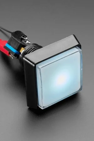 Adafruit Pulsante a Pressione Illuminato a LED - Quadrato 51mm Offerta Speciale