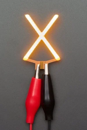 Adafruit Lettera "X" a LED con filo - Luce calda bianca Prezzo Conveniente