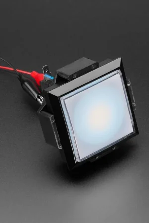Adafruit Pulsante illuminato a LED - Quadrato 60mm Occasione Imperdibile