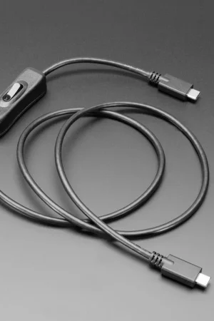 Adafruit Cavo dati di sincronizzazione USB tipo C con interruttore on-off - lungo 1 metro Offerta Limitata