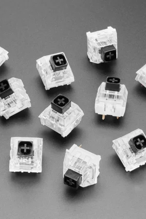Adafruit Interruttori a chiave meccanici Kailh - Lineare Nero - Confezione da 12 Esclusivo