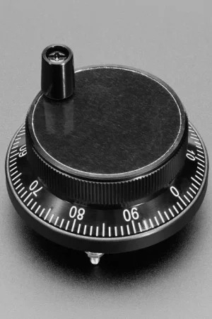 Adafruit Encoder rotativo CNC - 100 impulsi per rotazione - 60 mm nero Solo Oggi