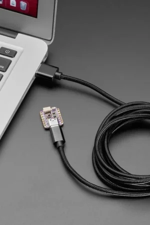 Adafruit Cavo USB C a USB A intrecciato nero - lungo 2 metri Direttamente Dal Produttore