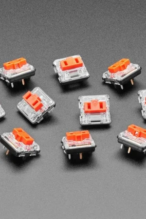 Adafruit Interruttori a chiave lineari rossi a basso profilo Kailh CHOC - confezione da 10 Ultime Pezzi