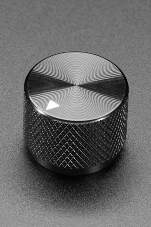 Adafruit Manopola lavorata in alluminio anodizzato - Nero - Diametro 20 mm Occasione Imperdibile