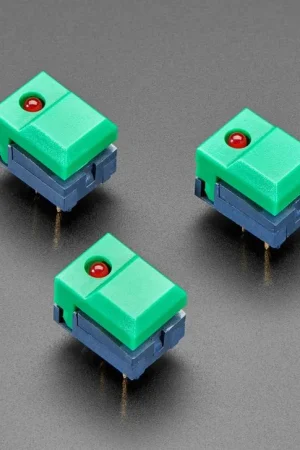 Adafruit Interruttore a gradini con LED - Confezione da tre LED verdi con LED rossi - PB86 Esclusivo