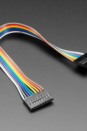 Acquista Ora Adafruit Cavo jumper a 9 pin da 2,54 mm, passo 0,1", lunghezza 20 cm