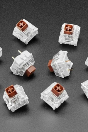 Adafruit Interruttori a chiave meccanici Kailh - Marrone tattile - Confezione da 10 Spedizione Gratuita